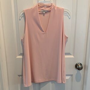 Sympli Sleeveless Deep V-Neck Tank Top Light Pink Size 14